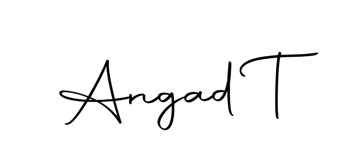 How to make Angad T signature? Autography-DOLnW is a professional autograph style. Create handwritten signature for Angad T name. Angad T signature style 10 images and pictures png