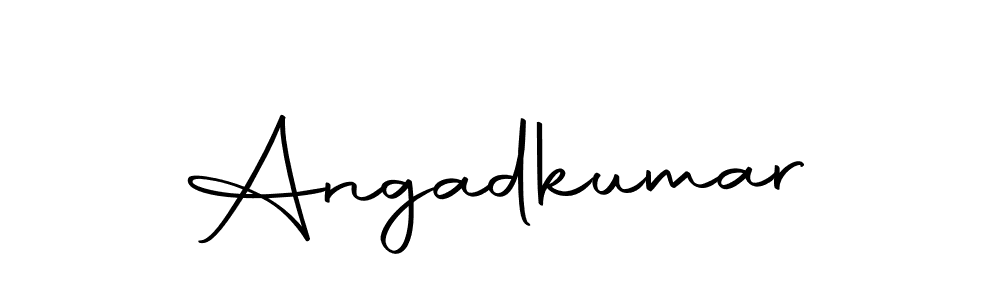 Use a signature maker to create a handwritten signature online. With this signature software, you can design (Autography-DOLnW) your own signature for name Angadkumar. Angadkumar signature style 10 images and pictures png