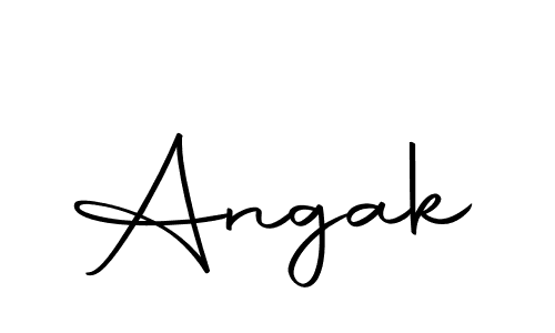 You should practise on your own different ways (Autography-DOLnW) to write your name (Angak) in signature. don't let someone else do it for you. Angak signature style 10 images and pictures png