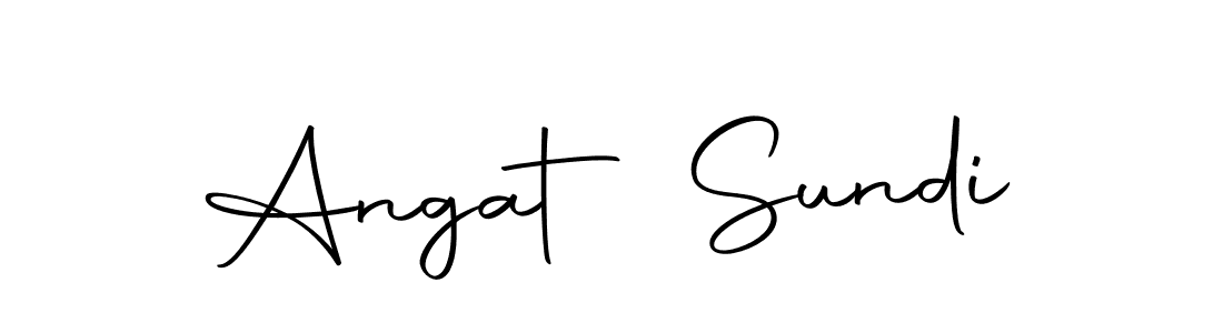 How to make Angat Sundi name signature. Use Autography-DOLnW style for creating short signs online. This is the latest handwritten sign. Angat Sundi signature style 10 images and pictures png