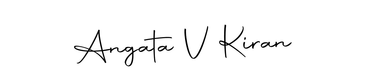 Angata V Kiran stylish signature style. Best Handwritten Sign (Autography-DOLnW) for my name. Handwritten Signature Collection Ideas for my name Angata V Kiran. Angata V Kiran signature style 10 images and pictures png