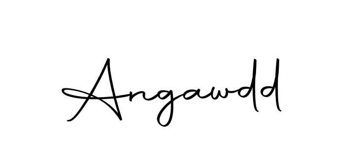Design your own signature with our free online signature maker. With this signature software, you can create a handwritten (Autography-DOLnW) signature for name Angawdd. Angawdd signature style 10 images and pictures png