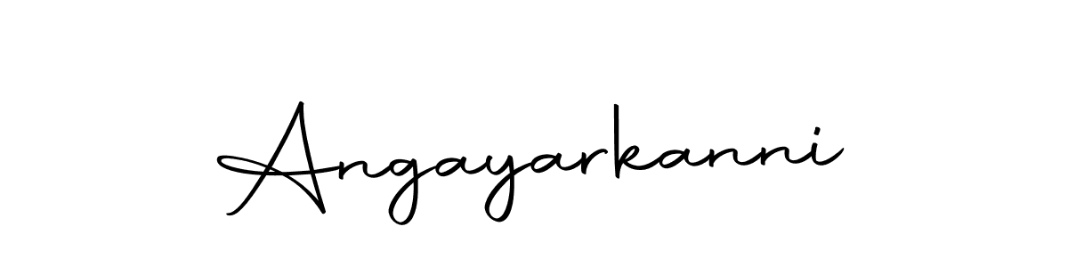 You can use this online signature creator to create a handwritten signature for the name Angayarkanni. This is the best online autograph maker. Angayarkanni signature style 10 images and pictures png