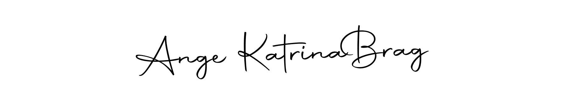 You should practise on your own different ways (Autography-DOLnW) to write your name (Ange Katrina  Brag) in signature. don't let someone else do it for you. Ange Katrina  Brag signature style 10 images and pictures png