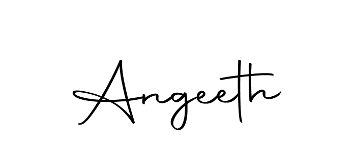Design your own signature with our free online signature maker. With this signature software, you can create a handwritten (Autography-DOLnW) signature for name Angeeth. Angeeth signature style 10 images and pictures png