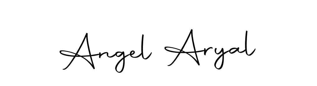 The best way (Autography-DOLnW) to make a short signature is to pick only two or three words in your name. The name Angel Aryal include a total of six letters. For converting this name. Angel Aryal signature style 10 images and pictures png