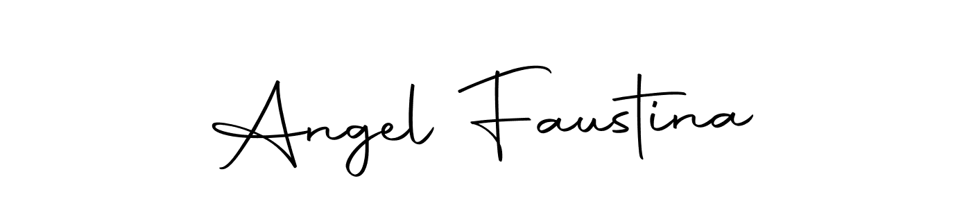 Use a signature maker to create a handwritten signature online. With this signature software, you can design (Autography-DOLnW) your own signature for name Angel Faustina. Angel Faustina signature style 10 images and pictures png