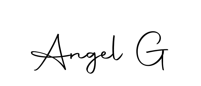 if you are searching for the best signature style for your name Angel G. so please give up your signature search. here we have designed multiple signature styles  using Autography-DOLnW. Angel G signature style 10 images and pictures png