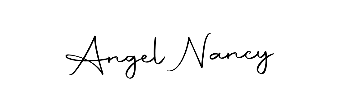 if you are searching for the best signature style for your name Angel Nancy. so please give up your signature search. here we have designed multiple signature styles  using Autography-DOLnW. Angel Nancy signature style 10 images and pictures png