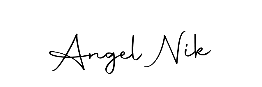 Make a beautiful signature design for name Angel Nik. With this signature (Autography-DOLnW) style, you can create a handwritten signature for free. Angel Nik signature style 10 images and pictures png