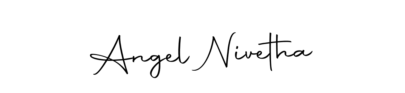 Make a beautiful signature design for name Angel Nivetha. With this signature (Autography-DOLnW) style, you can create a handwritten signature for free. Angel Nivetha signature style 10 images and pictures png