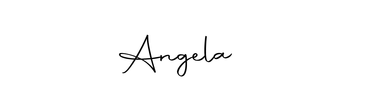 The best way (Autography-DOLnW) to make a short signature is to pick only two or three words in your name. The name Angela ❤️ include a total of six letters. For converting this name. Angela ❤️ signature style 10 images and pictures png