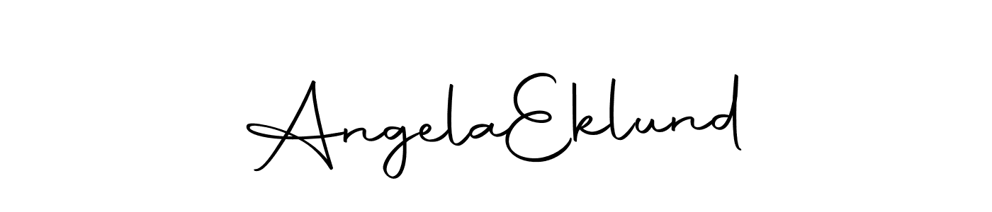 Angela  Eklund stylish signature style. Best Handwritten Sign (Autography-DOLnW) for my name. Handwritten Signature Collection Ideas for my name Angela  Eklund. Angela  Eklund signature style 10 images and pictures png