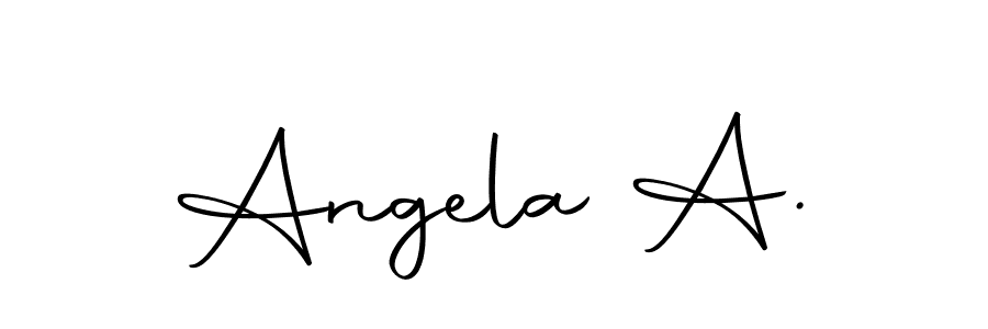 if you are searching for the best signature style for your name Angela A.. so please give up your signature search. here we have designed multiple signature styles  using Autography-DOLnW. Angela A. signature style 10 images and pictures png