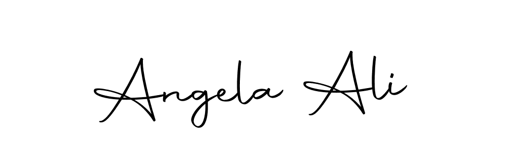 Angela Ali stylish signature style. Best Handwritten Sign (Autography-DOLnW) for my name. Handwritten Signature Collection Ideas for my name Angela Ali. Angela Ali signature style 10 images and pictures png