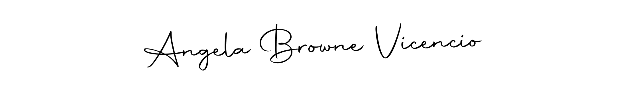 Make a beautiful signature design for name Angela Browne Vicencio. With this signature (Autography-DOLnW) style, you can create a handwritten signature for free. Angela Browne Vicencio signature style 10 images and pictures png