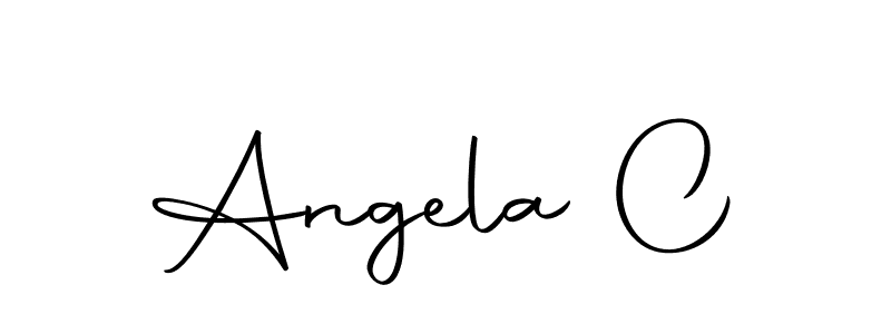 Angela C stylish signature style. Best Handwritten Sign (Autography-DOLnW) for my name. Handwritten Signature Collection Ideas for my name Angela C. Angela C signature style 10 images and pictures png