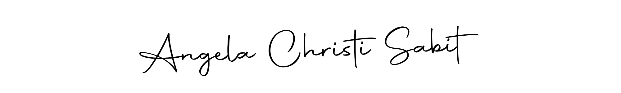 Also we have Angela Christi Sabit name is the best signature style. Create professional handwritten signature collection using Autography-DOLnW autograph style. Angela Christi Sabit signature style 10 images and pictures png