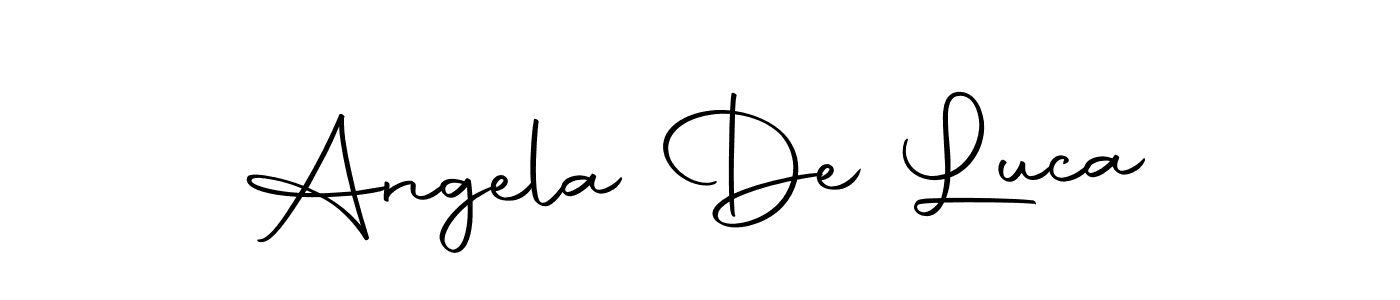 You can use this online signature creator to create a handwritten signature for the name Angela De Luca. This is the best online autograph maker. Angela De Luca signature style 10 images and pictures png