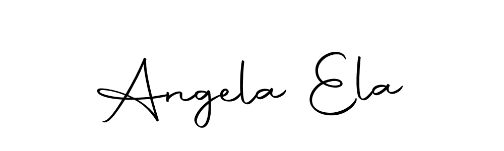 Make a beautiful signature design for name Angela Ela. Use this online signature maker to create a handwritten signature for free. Angela Ela signature style 10 images and pictures png