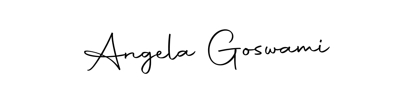Angela Goswami stylish signature style. Best Handwritten Sign (Autography-DOLnW) for my name. Handwritten Signature Collection Ideas for my name Angela Goswami. Angela Goswami signature style 10 images and pictures png
