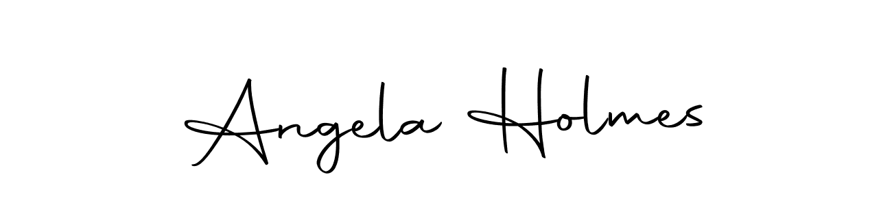 Design your own signature with our free online signature maker. With this signature software, you can create a handwritten (Autography-DOLnW) signature for name Angela Holmes. Angela Holmes signature style 10 images and pictures png