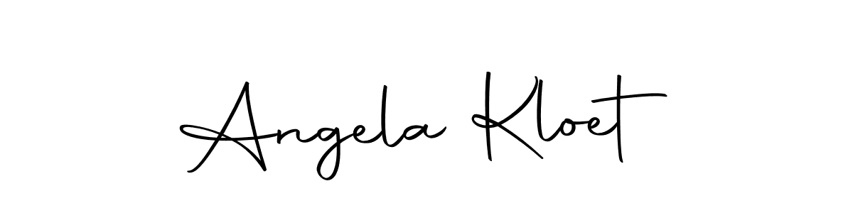 You should practise on your own different ways (Autography-DOLnW) to write your name (Angela Kloet) in signature. don't let someone else do it for you. Angela Kloet signature style 10 images and pictures png