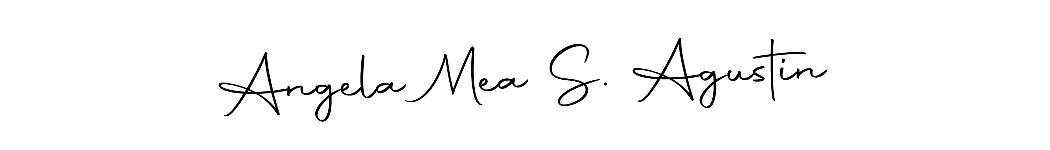 Create a beautiful signature design for name Angela Mea S. Agustin. With this signature (Autography-DOLnW) fonts, you can make a handwritten signature for free. Angela Mea S. Agustin signature style 10 images and pictures png