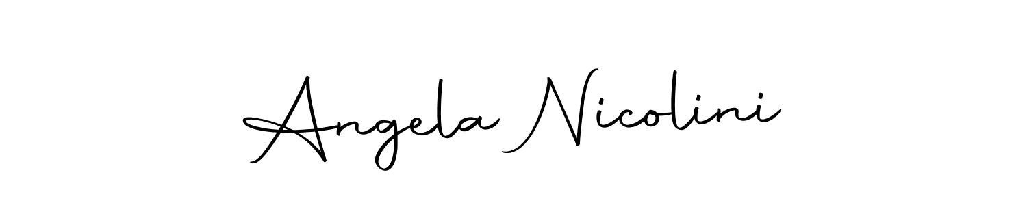 You can use this online signature creator to create a handwritten signature for the name Angela Nicolini. This is the best online autograph maker. Angela Nicolini signature style 10 images and pictures png