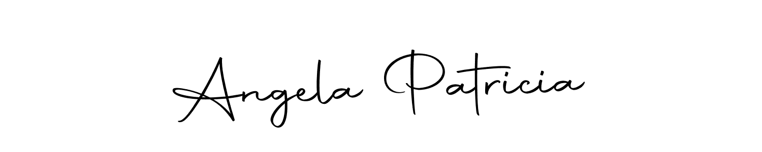 Use a signature maker to create a handwritten signature online. With this signature software, you can design (Autography-DOLnW) your own signature for name Angela Patricia. Angela Patricia signature style 10 images and pictures png