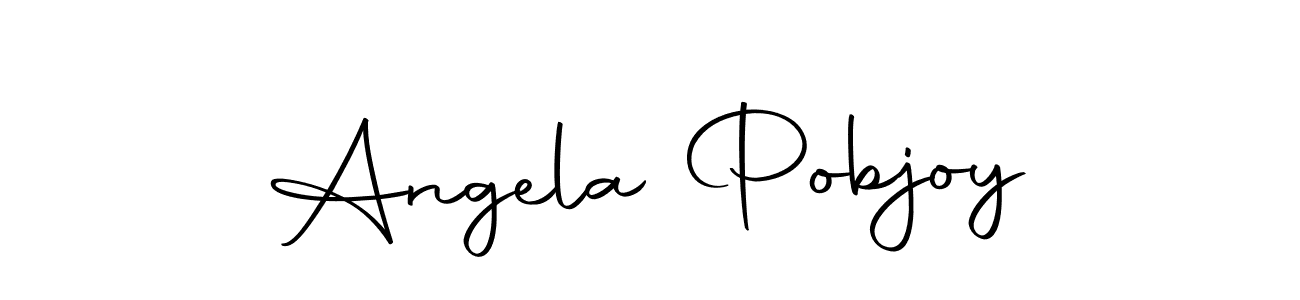 Design your own signature with our free online signature maker. With this signature software, you can create a handwritten (Autography-DOLnW) signature for name Angela Pobjoy. Angela Pobjoy signature style 10 images and pictures png