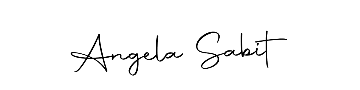 Use a signature maker to create a handwritten signature online. With this signature software, you can design (Autography-DOLnW) your own signature for name Angela Sabit. Angela Sabit signature style 10 images and pictures png