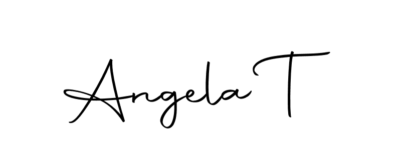 Also we have Angela T name is the best signature style. Create professional handwritten signature collection using Autography-DOLnW autograph style. Angela T signature style 10 images and pictures png