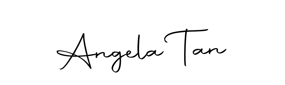 Create a beautiful signature design for name Angela Tan. With this signature (Autography-DOLnW) fonts, you can make a handwritten signature for free. Angela Tan signature style 10 images and pictures png