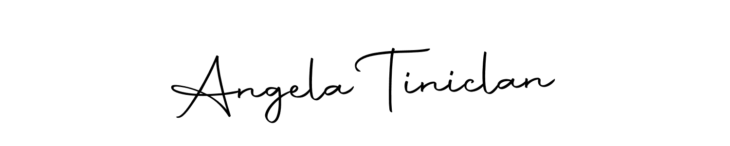 Angela Tiniclan stylish signature style. Best Handwritten Sign (Autography-DOLnW) for my name. Handwritten Signature Collection Ideas for my name Angela Tiniclan. Angela Tiniclan signature style 10 images and pictures png