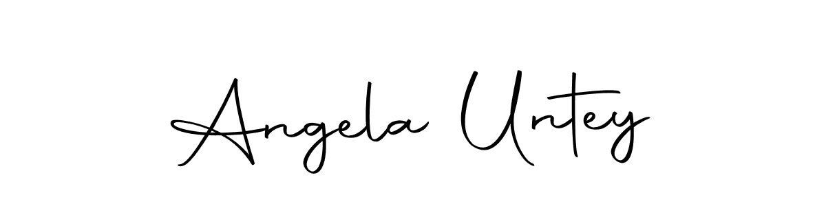 Design your own signature with our free online signature maker. With this signature software, you can create a handwritten (Autography-DOLnW) signature for name Angela Untey. Angela Untey signature style 10 images and pictures png