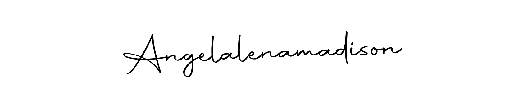 if you are searching for the best signature style for your name Angelalenamadison. so please give up your signature search. here we have designed multiple signature styles  using Autography-DOLnW. Angelalenamadison signature style 10 images and pictures png