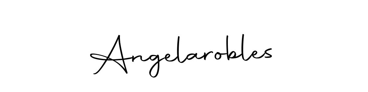 Make a beautiful signature design for name Angelarobles. With this signature (Autography-DOLnW) style, you can create a handwritten signature for free. Angelarobles signature style 10 images and pictures png