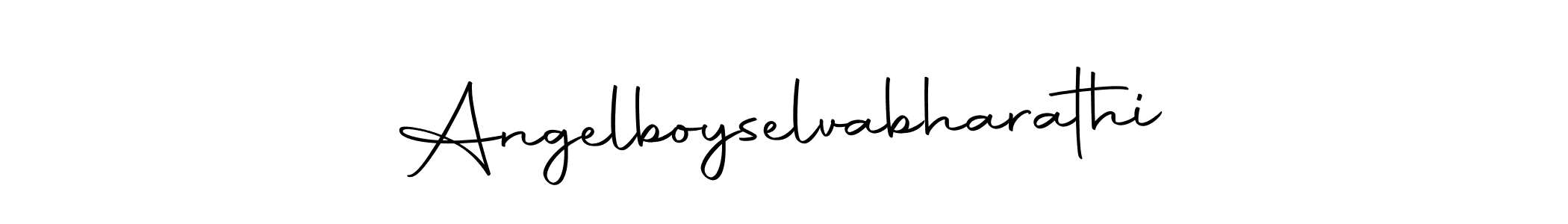 Angelboyselvabharathi stylish signature style. Best Handwritten Sign (Autography-DOLnW) for my name. Handwritten Signature Collection Ideas for my name Angelboyselvabharathi. Angelboyselvabharathi signature style 10 images and pictures png