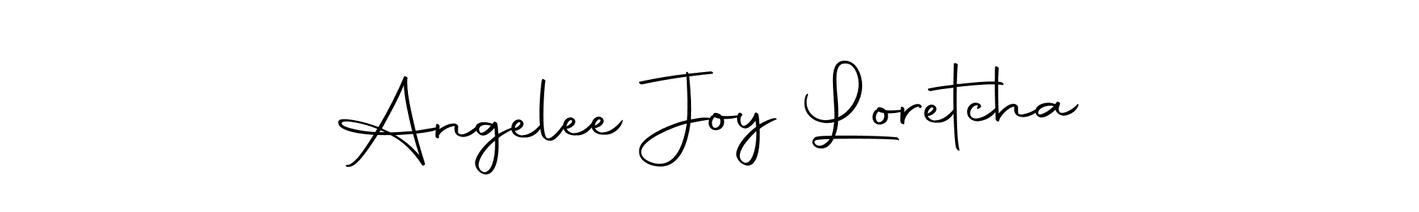 It looks lik you need a new signature style for name Angelee Joy Loretcha. Design unique handwritten (Autography-DOLnW) signature with our free signature maker in just a few clicks. Angelee Joy Loretcha signature style 10 images and pictures png