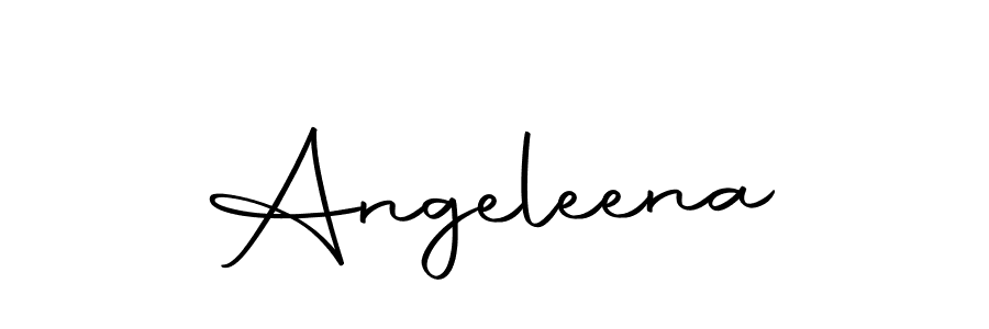 How to make Angeleena name signature. Use Autography-DOLnW style for creating short signs online. This is the latest handwritten sign. Angeleena signature style 10 images and pictures png