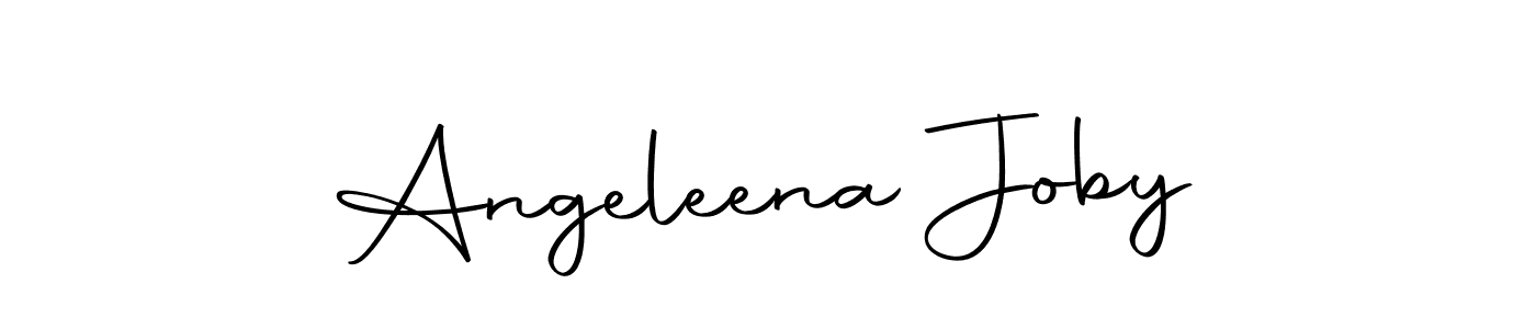 You can use this online signature creator to create a handwritten signature for the name Angeleena Joby. This is the best online autograph maker. Angeleena Joby signature style 10 images and pictures png