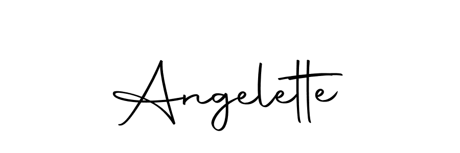 Angelette stylish signature style. Best Handwritten Sign (Autography-DOLnW) for my name. Handwritten Signature Collection Ideas for my name Angelette. Angelette signature style 10 images and pictures png