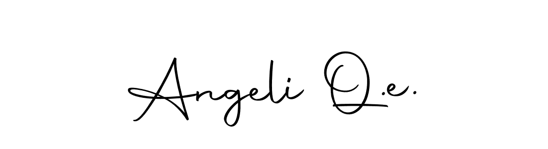 Use a signature maker to create a handwritten signature online. With this signature software, you can design (Autography-DOLnW) your own signature for name Angeli Q.e.. Angeli Q.e. signature style 10 images and pictures png