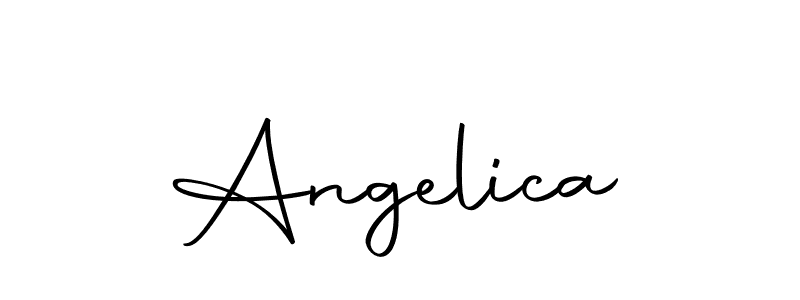 Design your own signature with our free online signature maker. With this signature software, you can create a handwritten (Autography-DOLnW) signature for name Angelica. Angelica signature style 10 images and pictures png