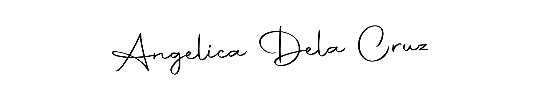 How to make Angelica Dela Cruz name signature. Use Autography-DOLnW style for creating short signs online. This is the latest handwritten sign. Angelica Dela Cruz signature style 10 images and pictures png