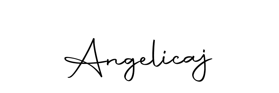 You should practise on your own different ways (Autography-DOLnW) to write your name (Angelicaj) in signature. don't let someone else do it for you. Angelicaj signature style 10 images and pictures png