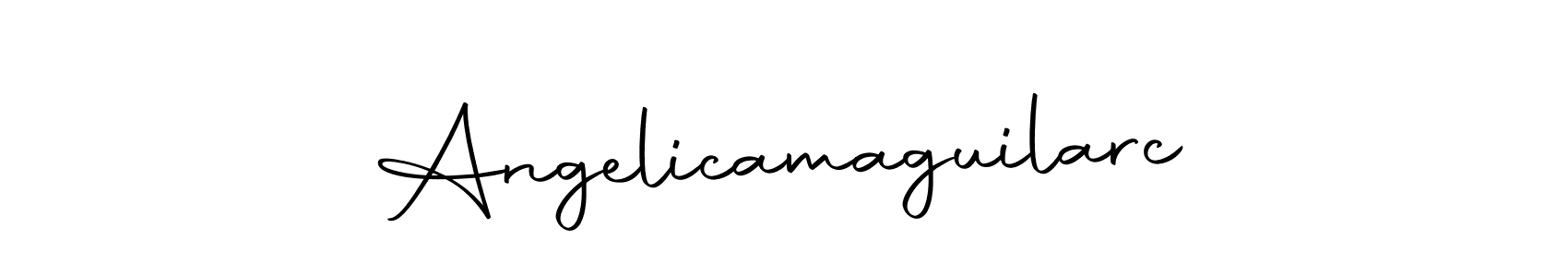 You should practise on your own different ways (Autography-DOLnW) to write your name (Angelicamaguilarc) in signature. don't let someone else do it for you. Angelicamaguilarc signature style 10 images and pictures png