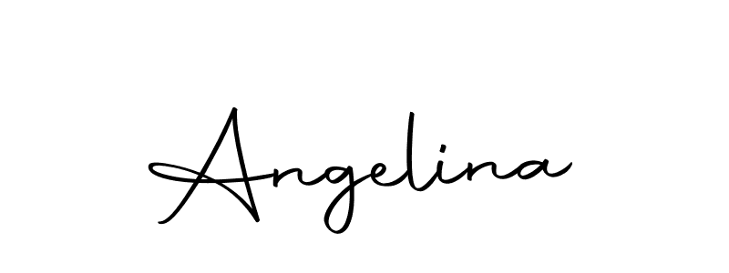 Make a beautiful signature design for name Angelina. With this signature (Autography-DOLnW) style, you can create a handwritten signature for free. Angelina signature style 10 images and pictures png