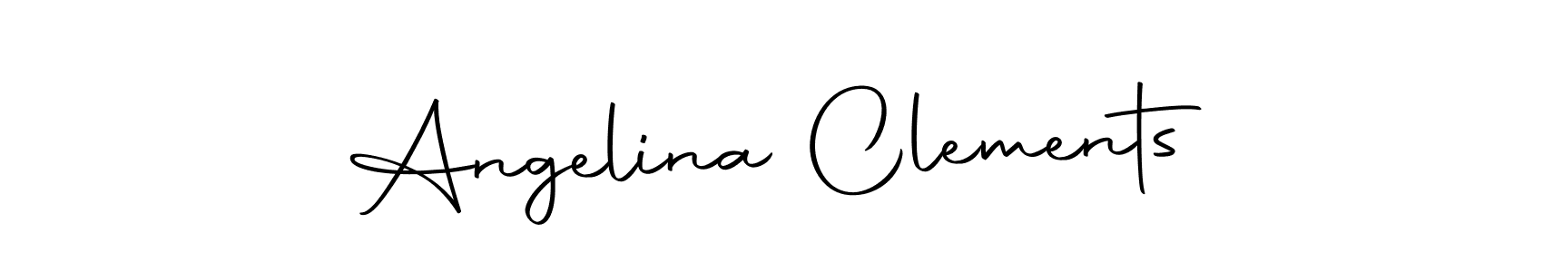 You should practise on your own different ways (Autography-DOLnW) to write your name (Angelina Clements) in signature. don't let someone else do it for you. Angelina Clements signature style 10 images and pictures png